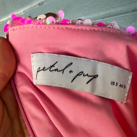 Petal and Pup Pink Sequin Mini Dress - Picture 5 of 6